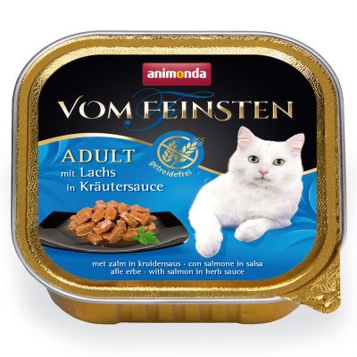 Vom Feinsten Grain Free Lachs in Kräutersauce 100g - ANIMONDA