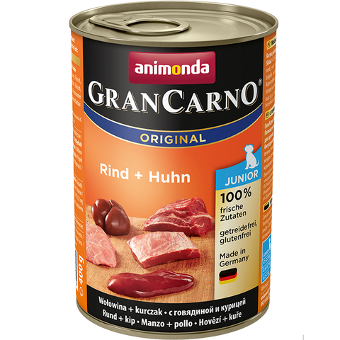 GranCarno Original Junior Dose Rind und Huhn 400g - ANIMONDA