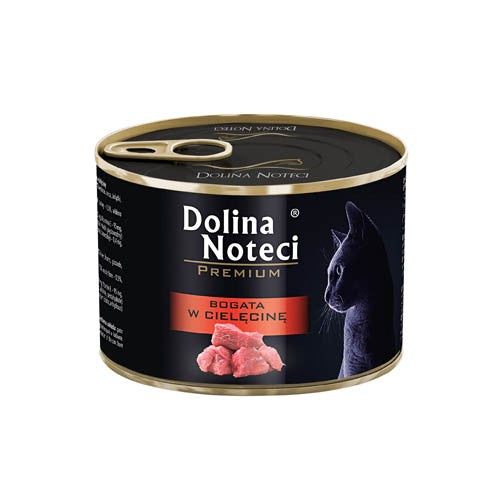 Reich an Kalbfleisch Dose für Katzen 185g - DOLINA NOTECI