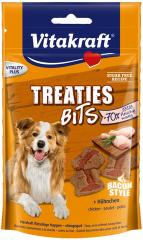 TREATIES BITS Hundesnack mit Huhn 120g + 20% gratis - VITAKRAFT