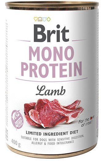 MONO PROTEIN LAMB Hund Dose mit Lamm 400g - BRIT