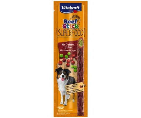 BEEF STICK Superfood Erbsen-Cranberry-Leckerli für Hunde 1 St - VITAKRAFT