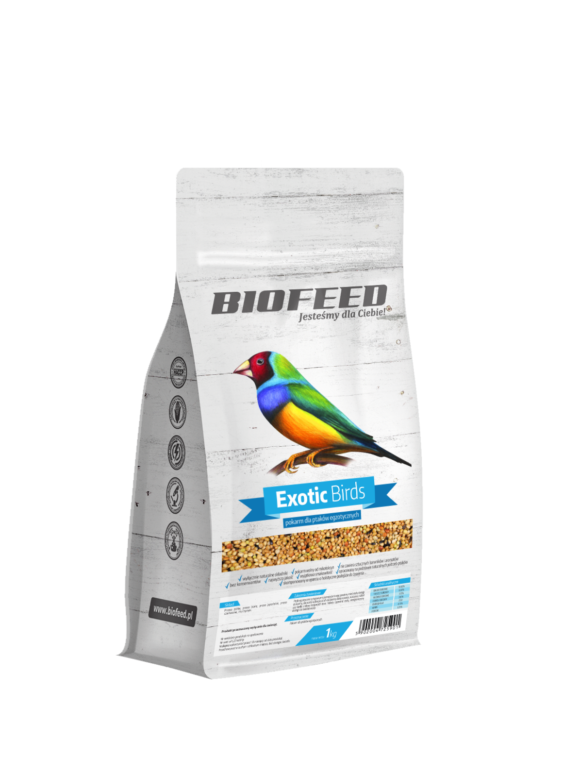 Basic Exotic Birds - exotische Vögel 1kg - BIOFEED