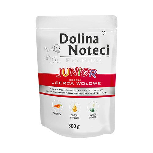 JUNIOR Reich an Rinderherzen 300g - DOLINA NOTECI