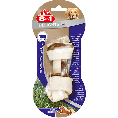 Delights Beef Bones S Treat [T108764] 1pc - 8IN1