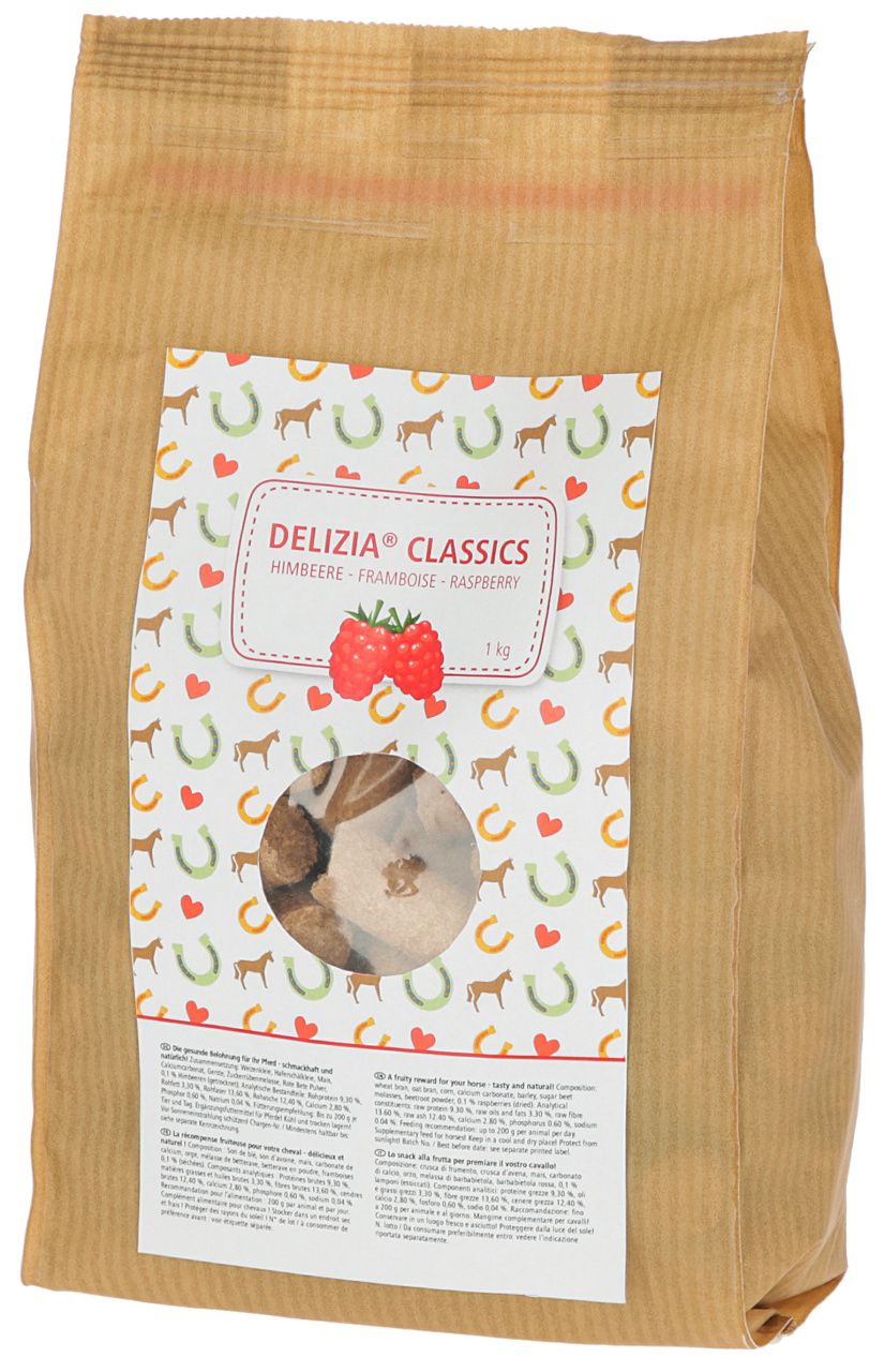 Delizia Classic Pferdesnacks, Himbeere 1kg [05-9166] - KERBL