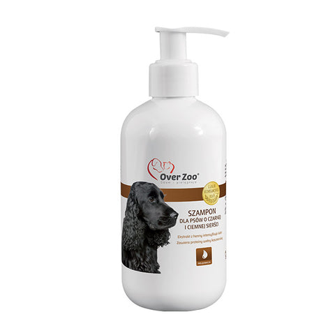 Shampoo für Hunde mit schwarzem und dunklem Haar 250ml - OVERZOO