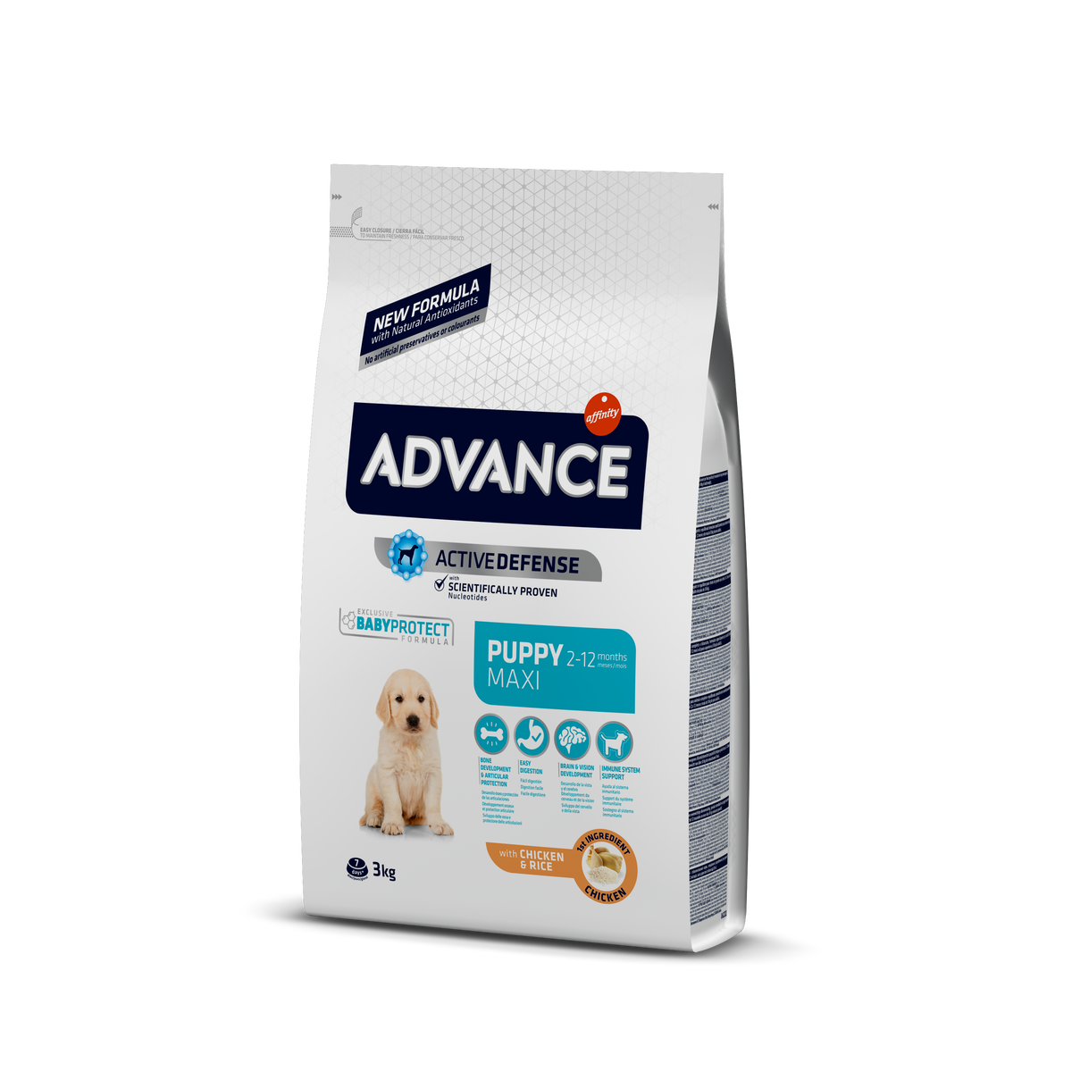 Puppy Protect Maxi - Trockenfutter für Welpen großer Rassen 3kg [513319] - ADVANCE