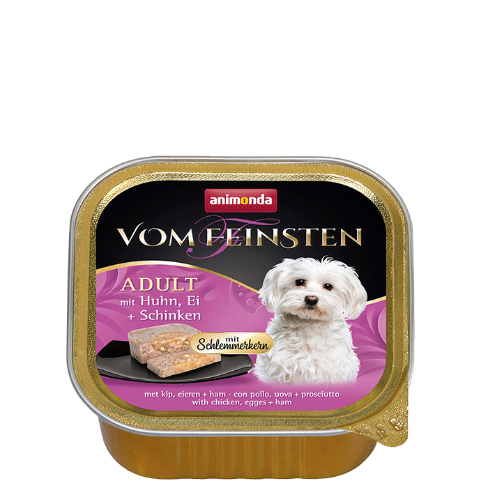 Vom Feinsten Gourmet Center Huhn, Ei und Schinken Gericht 150g - ANIMONDA