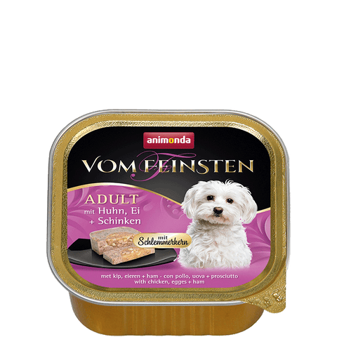 Vom Feinsten Gourmet Center Huhn, Ei und Schinken Gericht 150g - ANIMONDA