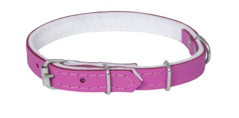 Lederhalsband - 16-45cm Rosa - CHABA