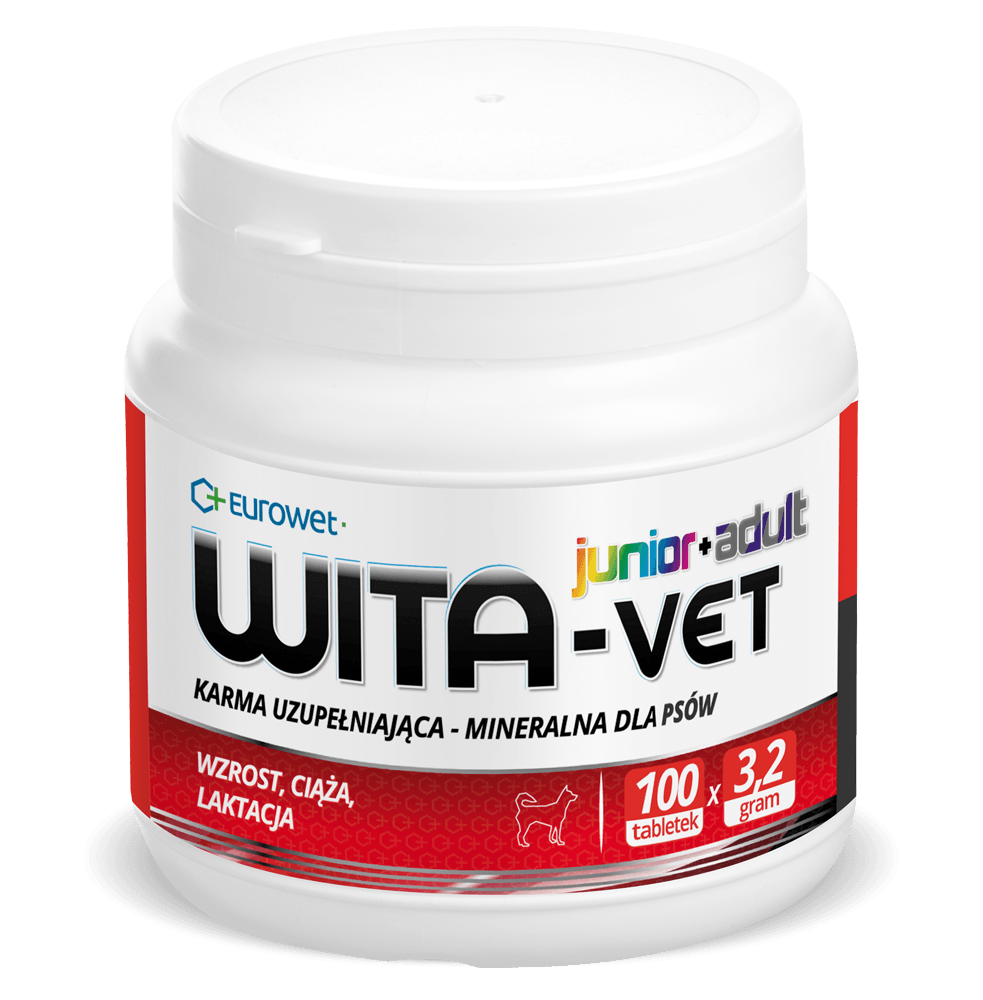 Wita-Vet Ca/P=2 - Vitaminergänzung für Hunde 3,2g 100 Tab. -EURET