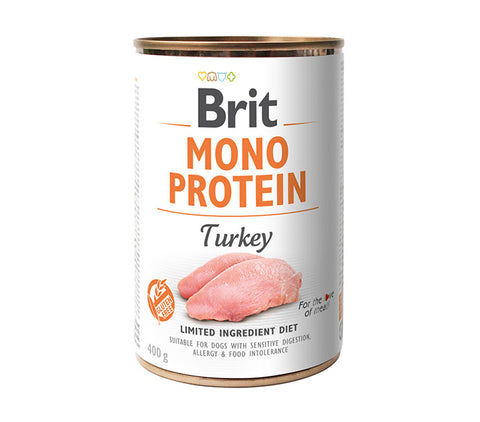 MONO PROTEIN TURKEY Hundedose mit Pute 400g - BRIT