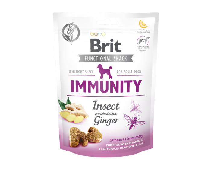 CARE Dog Functional Snack Immunität Insekt & Ingwer 150g - BRIT