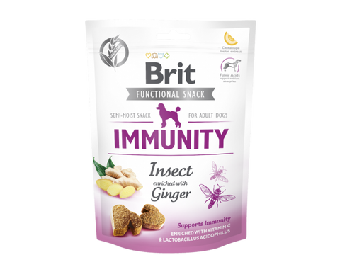 CARE Dog Functional Snack Immunität Insekt & Ingwer 150g - BRIT