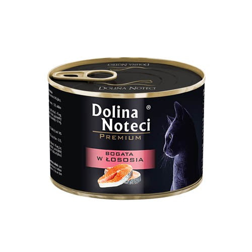 Lachsreiche Dose für Katzen 185g - DOLINA NOTECI