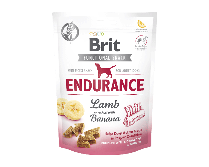 CARE Dog Functional Snack Endurance Lamm & Banane 150g - BRIT