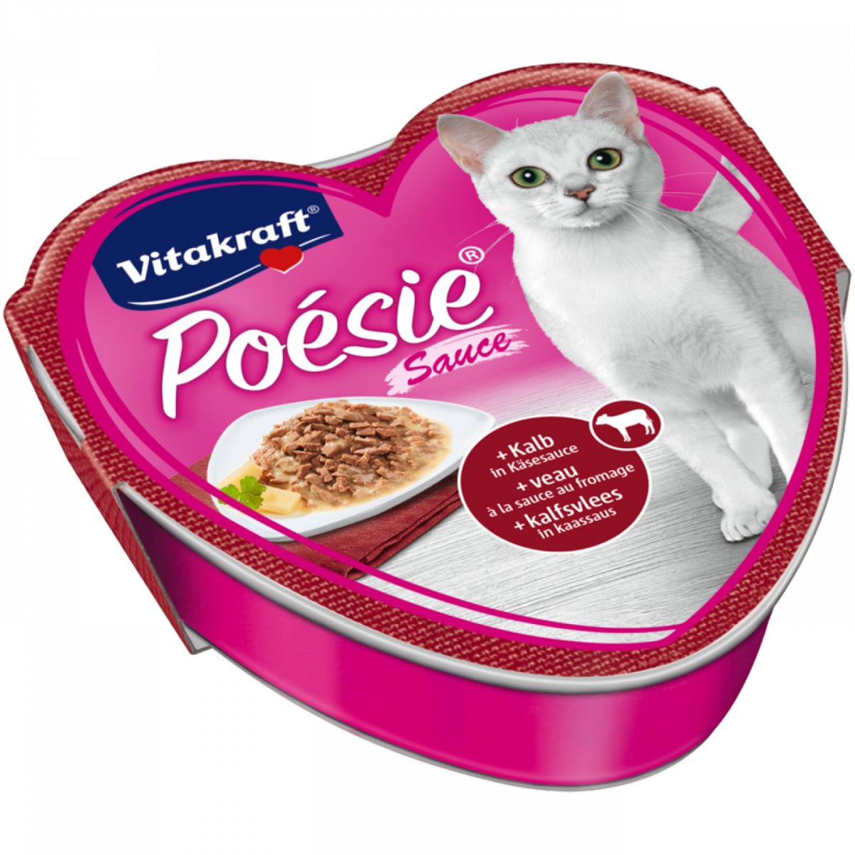 POESIE SAUCE Kalbs- und Käsegericht für Katze 85g - VITAKRAFT