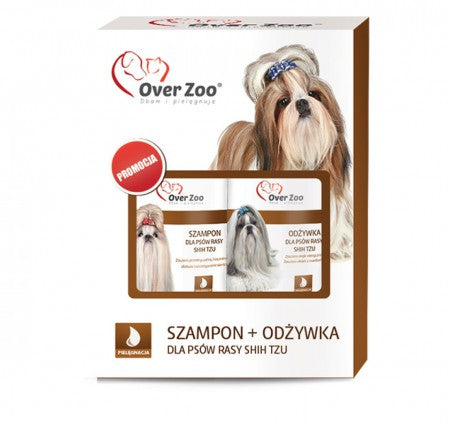 Duo-Pack für Shih Tzu-Hunde, Shampoo 250 ml + Conditioner 240 ml - OVERZOO