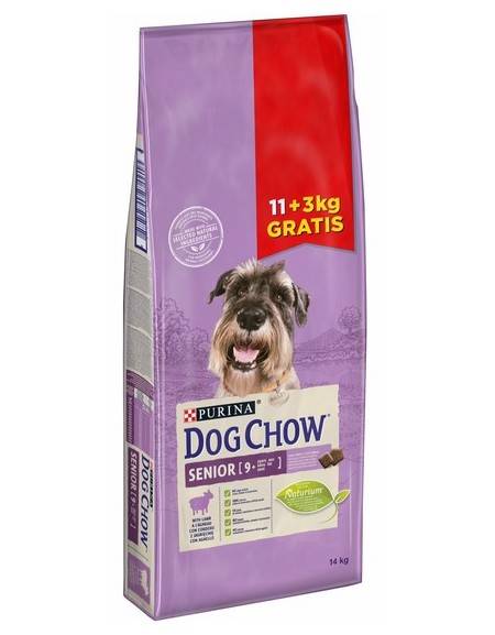 DOG CHOW SENIOR Lamm 11kg + 3kg GRATIS - PURINA