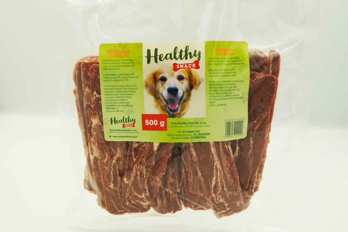Rinderspeck mit Hähnchen 500g [NS-123] - GESUNDER SNACK