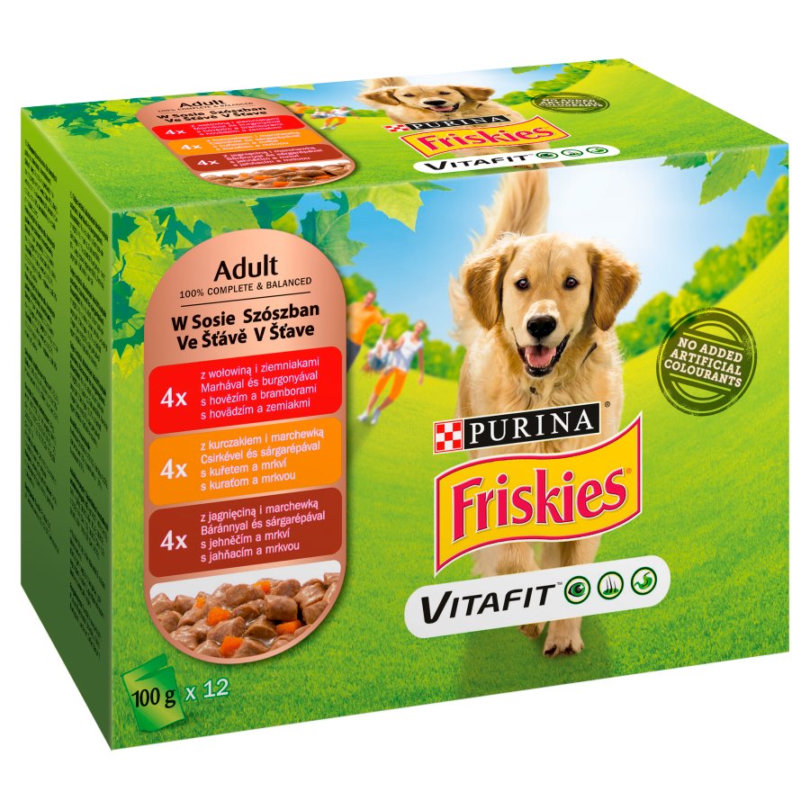 ADULT Beef Chicken Lamm Sauce (12x100g) - FRISKIES