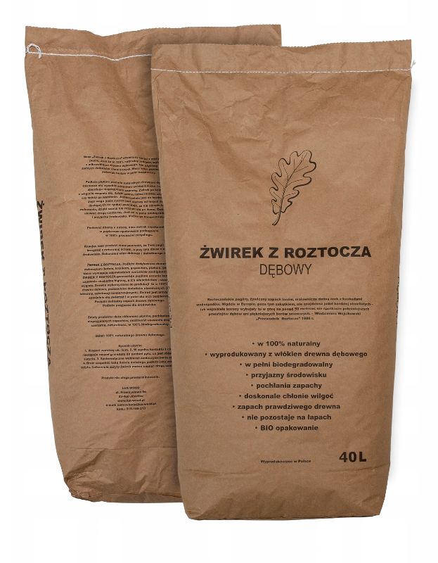 Katzenstreu Eiche 40l - LITTLE VON MITS