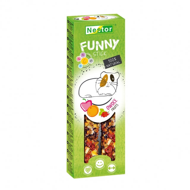 Stick für Nager und Kaninchen Funny mit Früchten 2 Stk. [Funny-O] - NESTOR