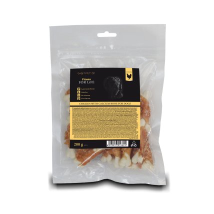 FFL Hundesnack Huhn mit Calciumknochen 200g - FITMIN