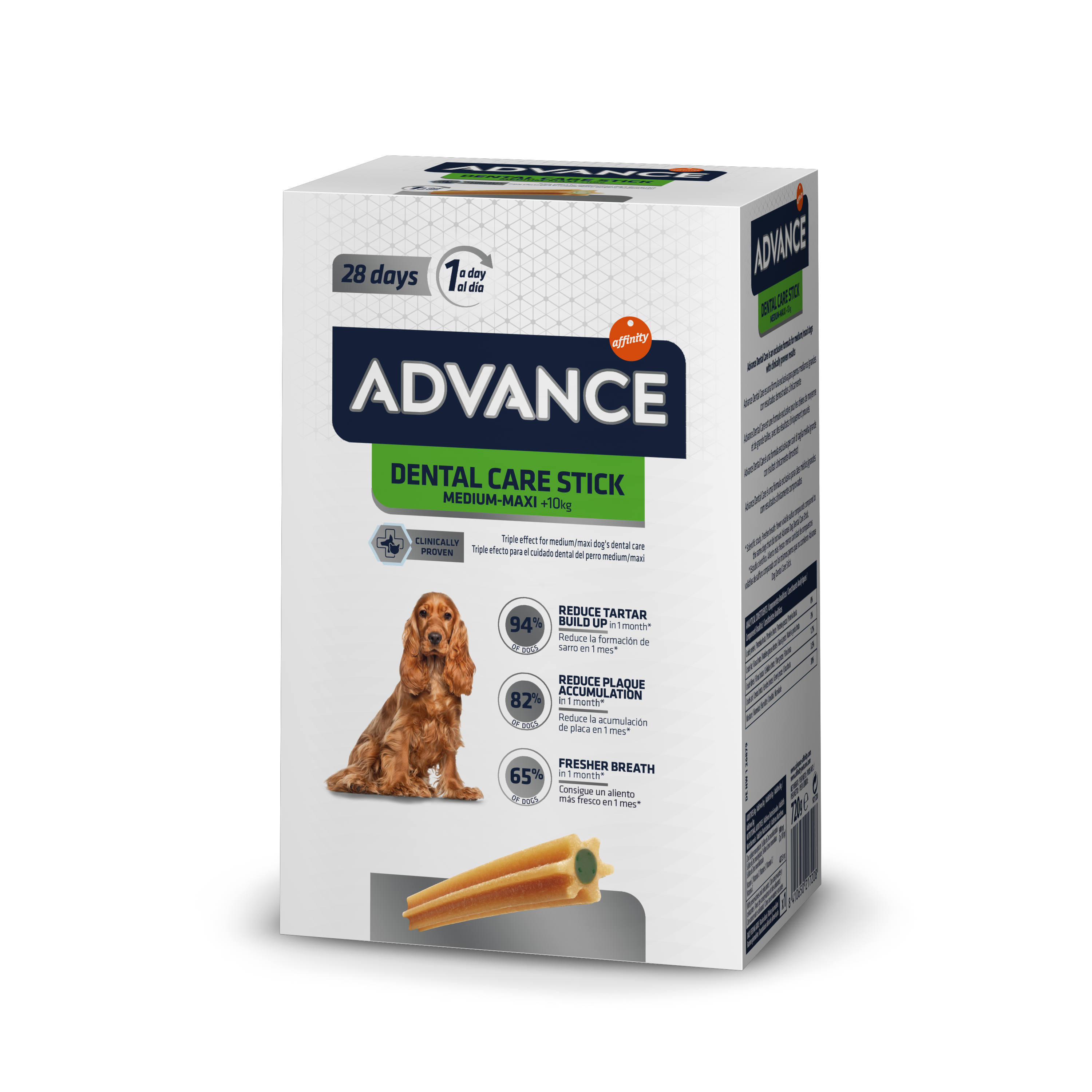 SNACK Dental Care Stick Medium MULTIPAK - Zahnleckerli für Hunde Multipack 4x180g [921720] - ADVANCE