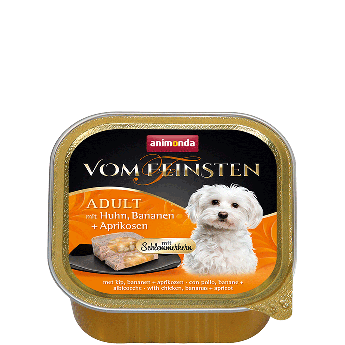 Vom Feinsten Gourmet Center Hühner-, Bananen- und Aprikosengericht 150g - ANIMONDA