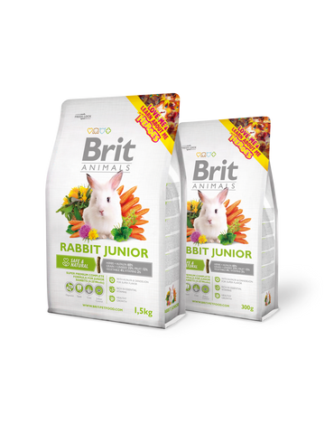 TIERE KANINCHEN JUNIOR KOMPLETT 300 g - BRIT