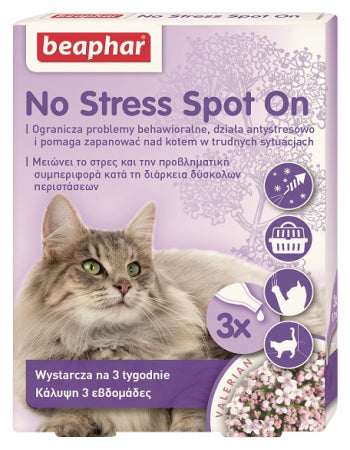 NO STRESS SPOT ON CAT 0.4ML - 3 Pipetten für Katzen - BEAPHAR