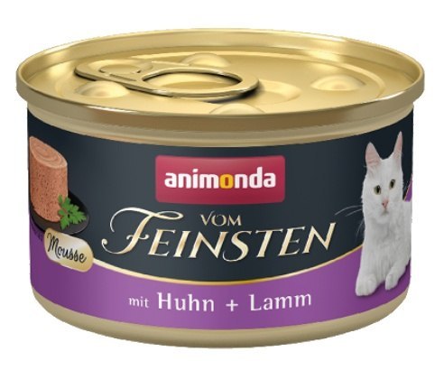 Vom Feinsten Mousse für Katzen Dose mit Huhn und Lamm 85g - ANIMONDA