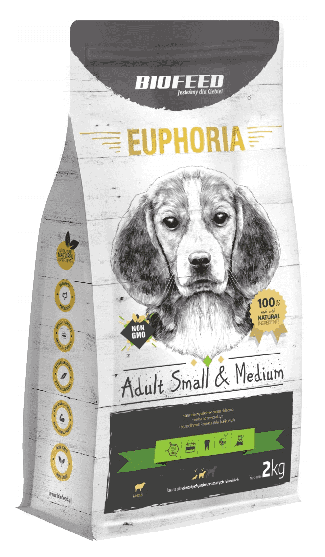 Euphoria Adult Small & Medium Breed - LAMM 2kg - BIOFEED