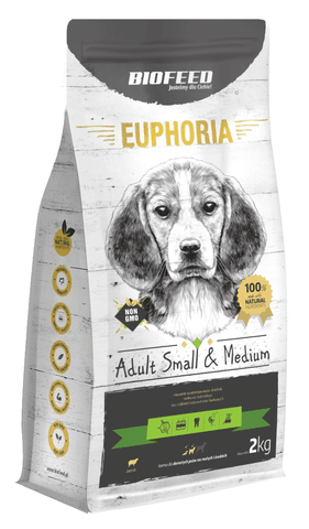 Euphoria Adult Small & Medium Breed - LAMM 2kg - BIOFEED