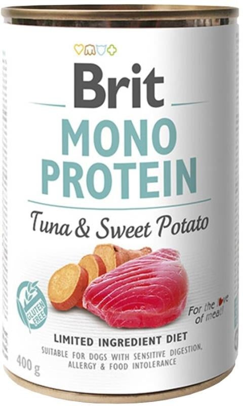 MONO PROTEIN TUNA & SWEET POTATO Hundedose mit Thunfisch und Kartoffel 400g - BRIT