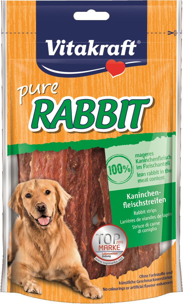 KANINCHENfleischstreifen mit Kaninchen für Hunde 80g - VITAKRAFT