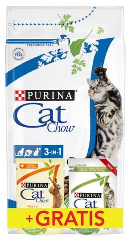 CAT CHOW SPECIAL CARE 3in1 Reich an Truthahn 1,5kg + GRATIS 2x85g - PURINA