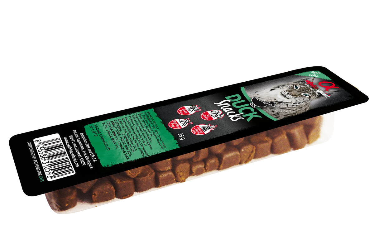 Snackwürfel für Katzen Ente [J21 2] 35g - ALPHA SPIRIT