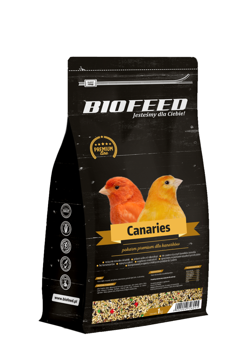 PREMIUM für Kanarienvogel 1kg - BIOFEED