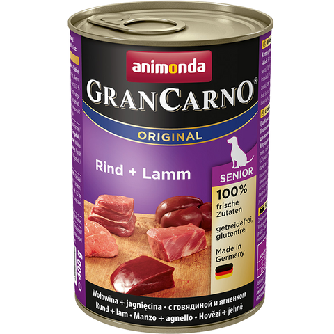 GranCarno Orginal Senior Dosen Rind Lamm 400 g - ANIMONDA