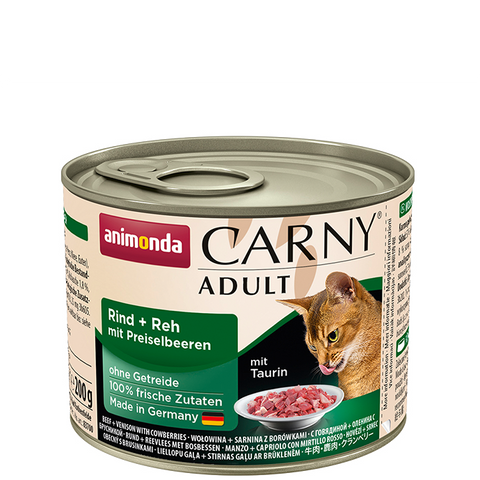 Carny Adult Dose mit Rind, Wild und Blaubeere 200g - ANIMONDA