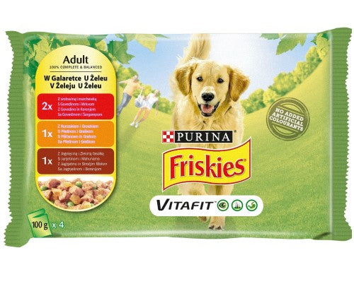 ADULT Rind Hähnchen Lamm 10 (4x100g) - FRISKIES