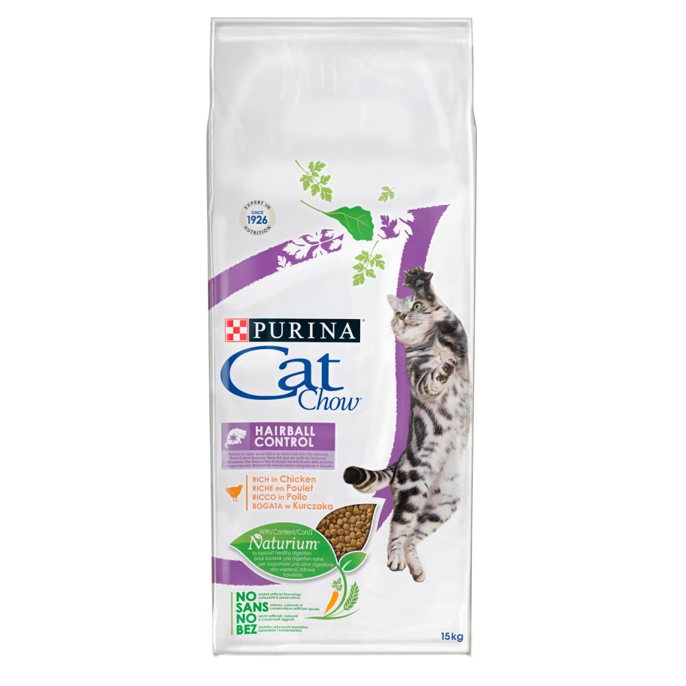 CAT CHOW HAIRBALL CONTROL 12kg + 3kg GRATIS - PURINA