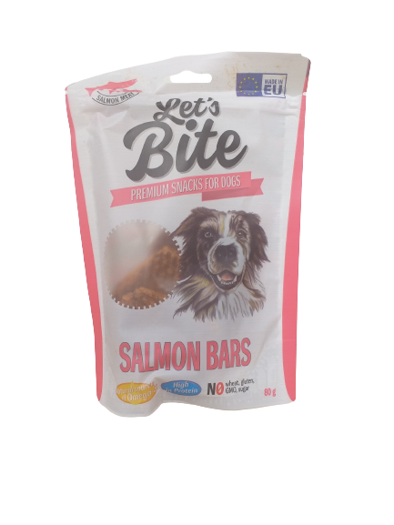 LET'S BITE MEAT SNACKS LACHSRIEGEL 80g - BRIT