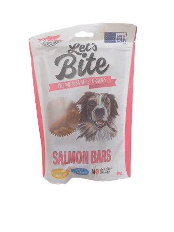 LET'S BITE MEAT SNACKS LACHSRIEGEL 80g - BRIT