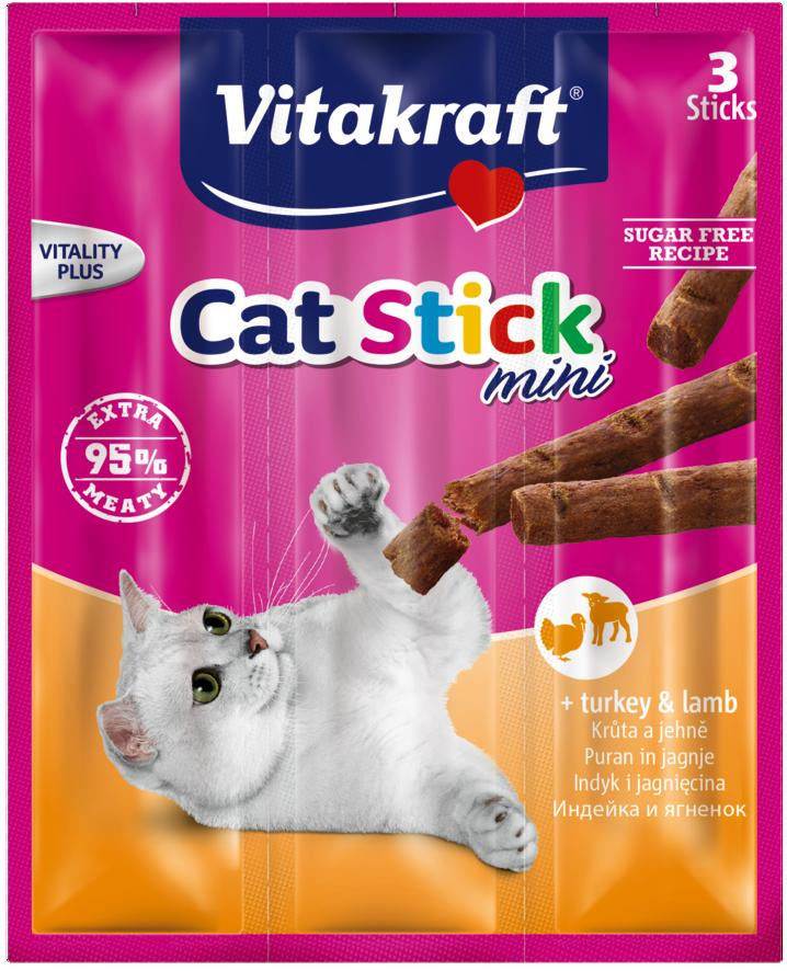 CAT STICK MINI Katzensnack Truthahn und Lamm 3 Stk. - VITAKRAFT