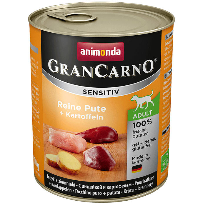 GranCarno Sensitive Adult reine Putenkartoffeln in Dosen 800 g - ANIMONDA