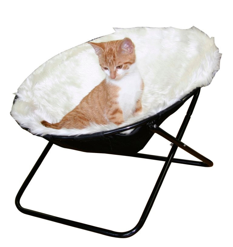 Konkaves Katzenbett SHARON, weiß 50cm [82593] - KERBL